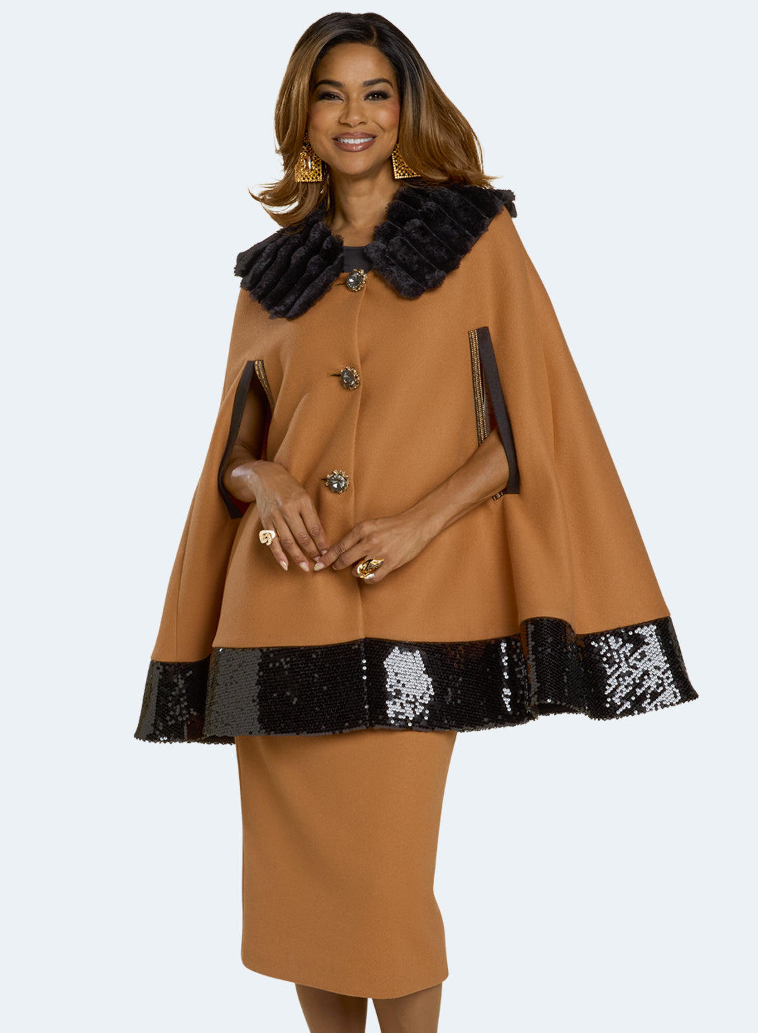 Donna Vinci, Style 12223 - 3pc. Jacket, Cami & Skirt Set