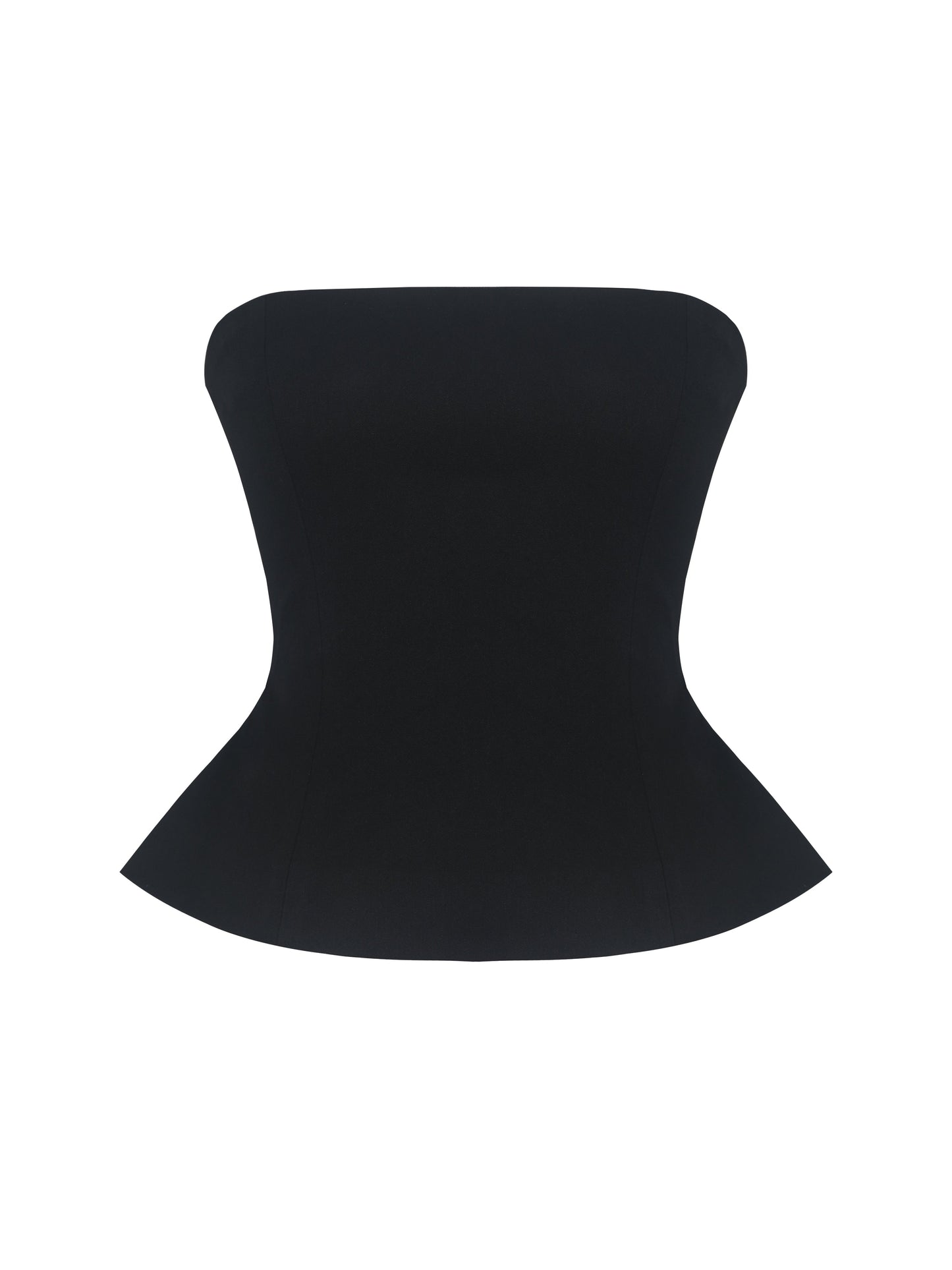 Quinette Black Peplum Top with Beaded Asymmetrical Cape