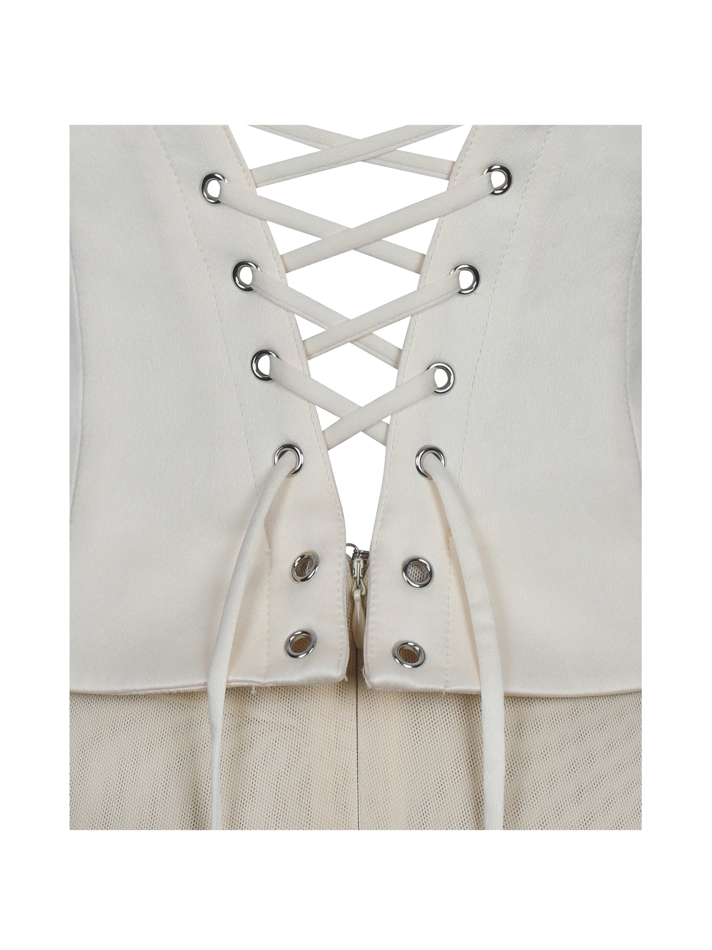 Adelina Butter Yellow Peplum Mermaid Gown with Lace-up Back