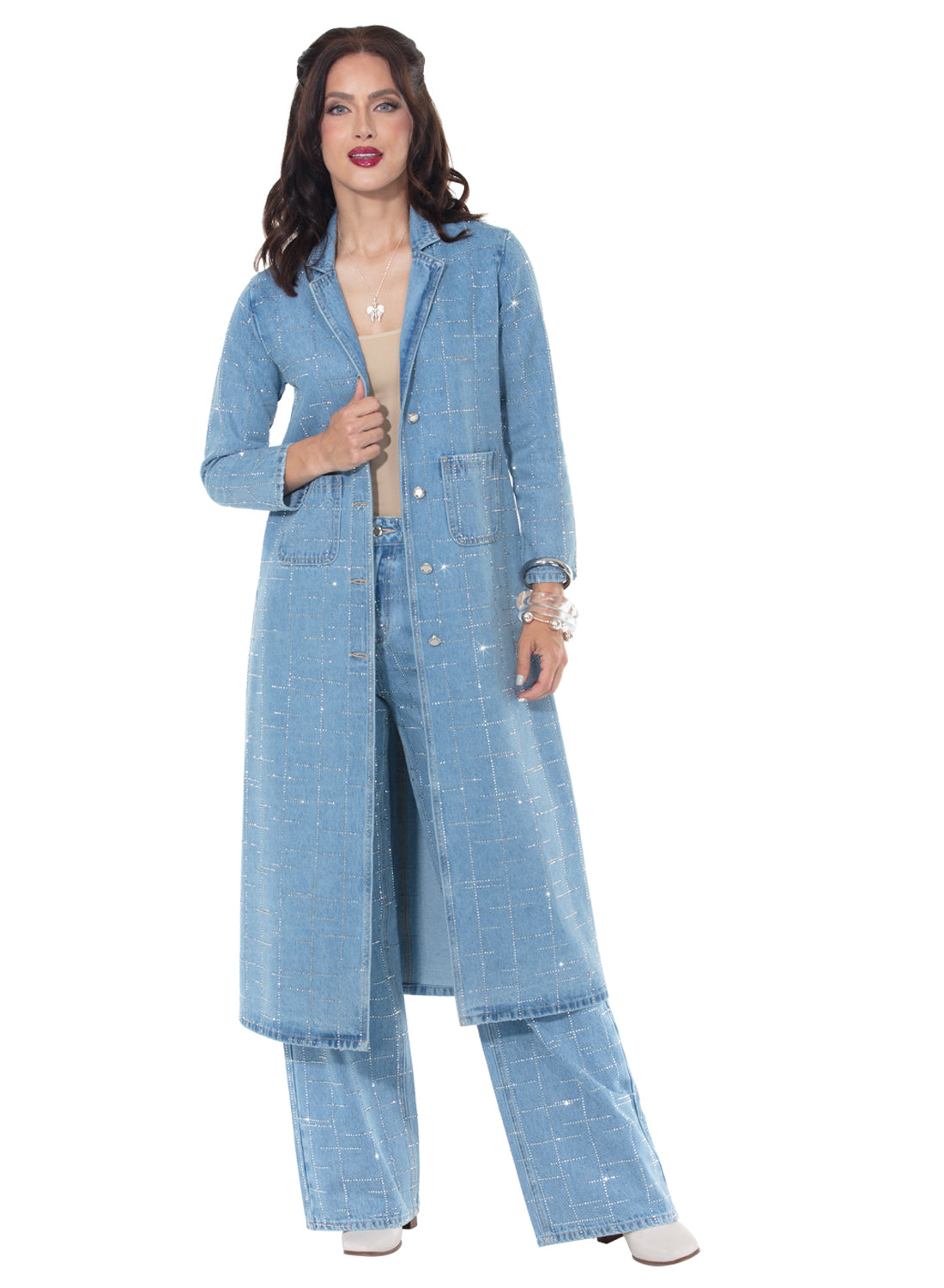 Donna Vinci JEANS, Style 8505 - 2pc. Duster & Pant Set