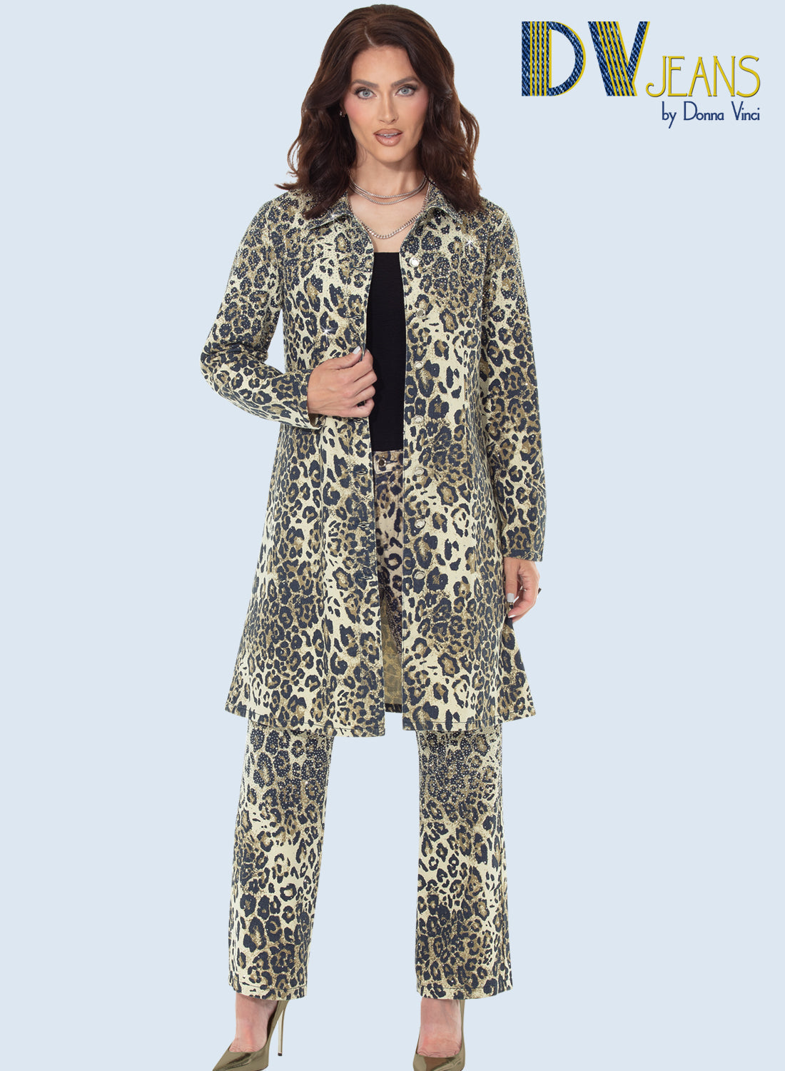 Donna Vinci Jeans, Style 8503 - 2pc. Jacket & Pant Set