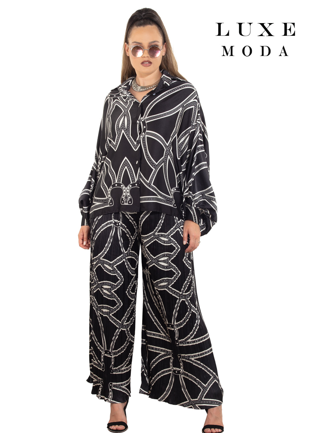 Luxe Moda, - Style LM-469 - 2pc. Top & Pant Set