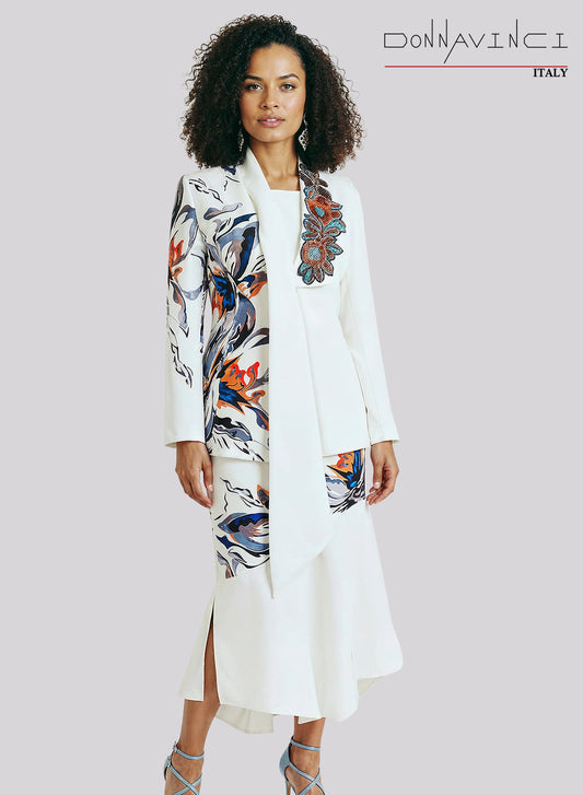 Donna Vinci, Style 12254 - 3pc. Jacket, Cami & Skirt Set