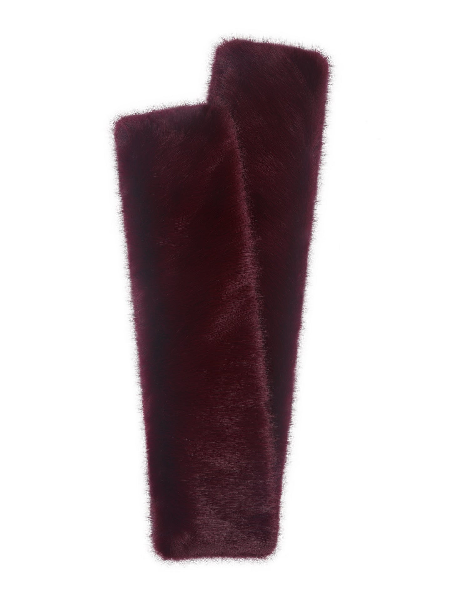 Jazmin Burgundy Multi-wear Faux Fur Scarf