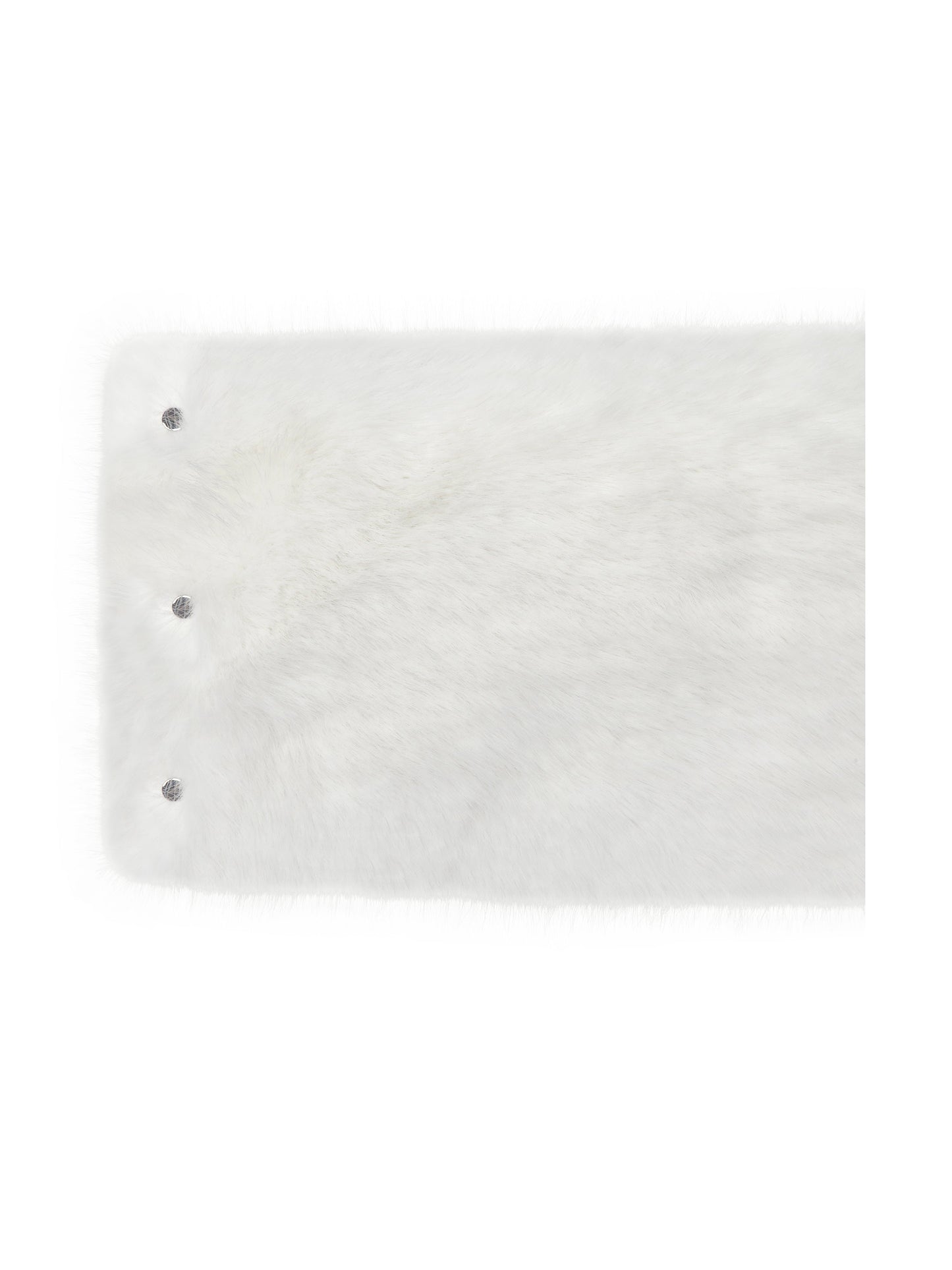 Jazmin White Multi-wear Faux Fur Scarf