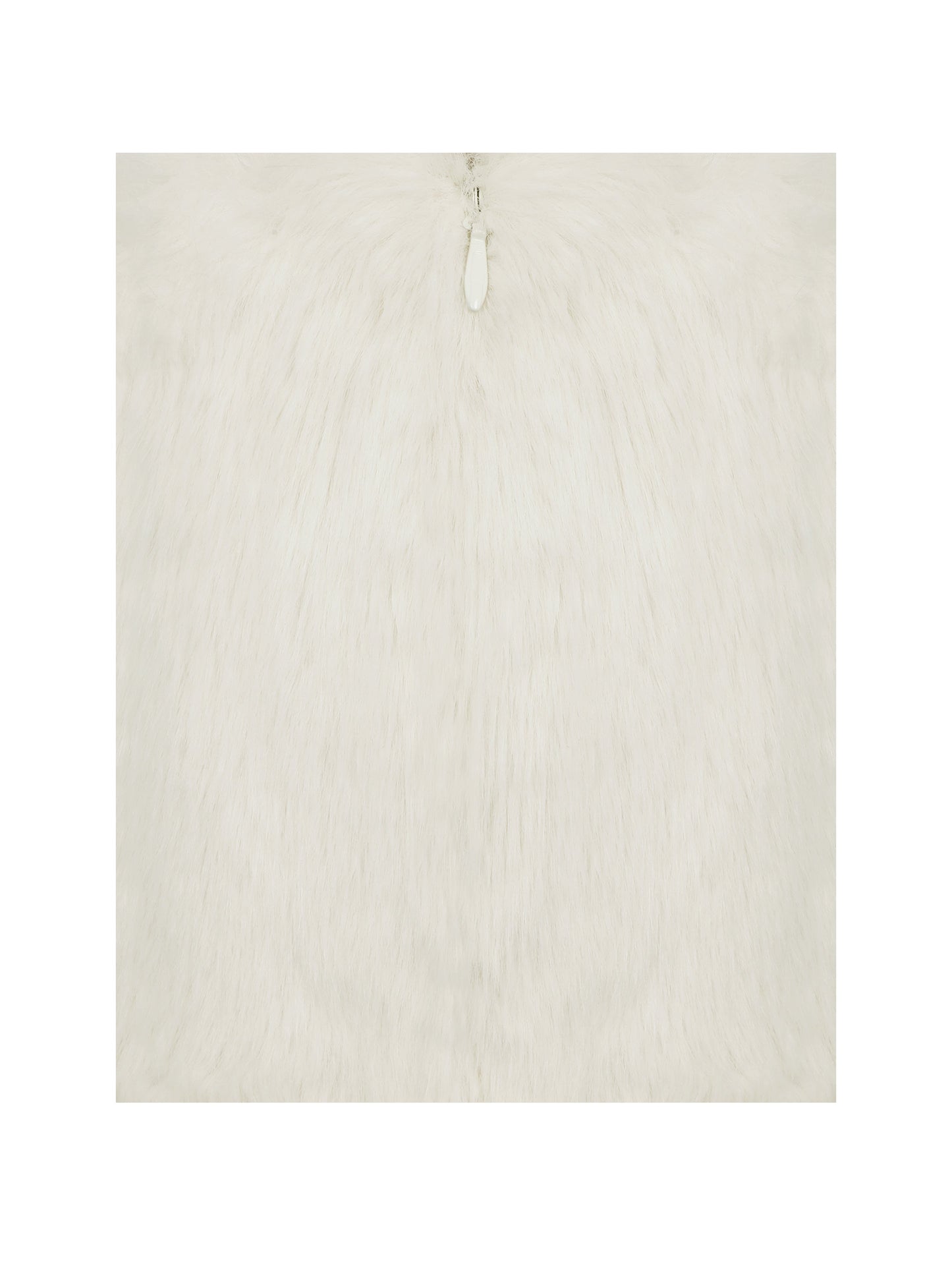 Narla Ivory Low-Waisted Fur Mini Skirt