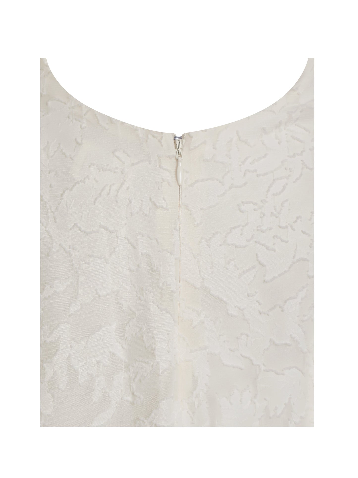 Pandora White Bubble Sleeve Backless Maxi Dress