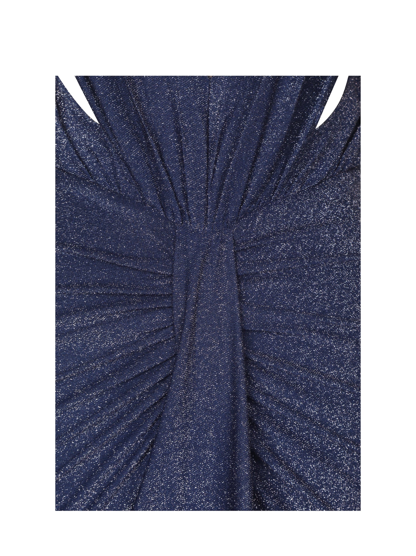 Terri Navy Sparkle Plunging Backless Maxi Dress