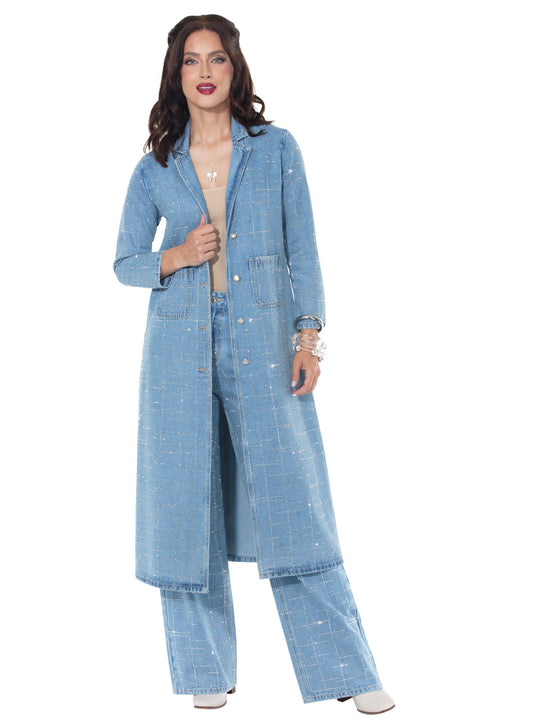 Donna Vinci JEANS, Style 8505 - 2pc. Duster & Pant Set
