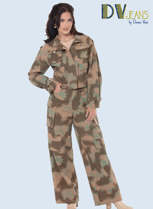 Donna Vinci Jeans, Style 8510 - 2pc. Jacket & Pant Set