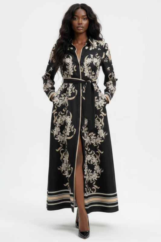 E8020 BUTTON-DOWN SHIRT DRESS