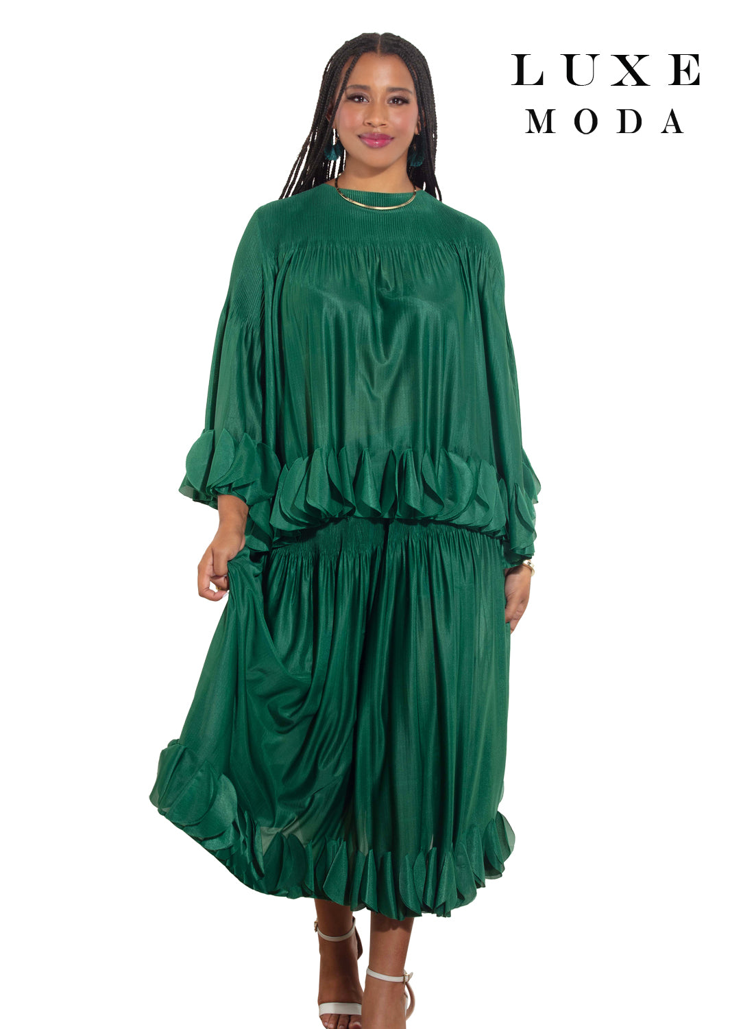 Luxe Moda,  Style LM-460 - 2pc. Top & Skirt Set