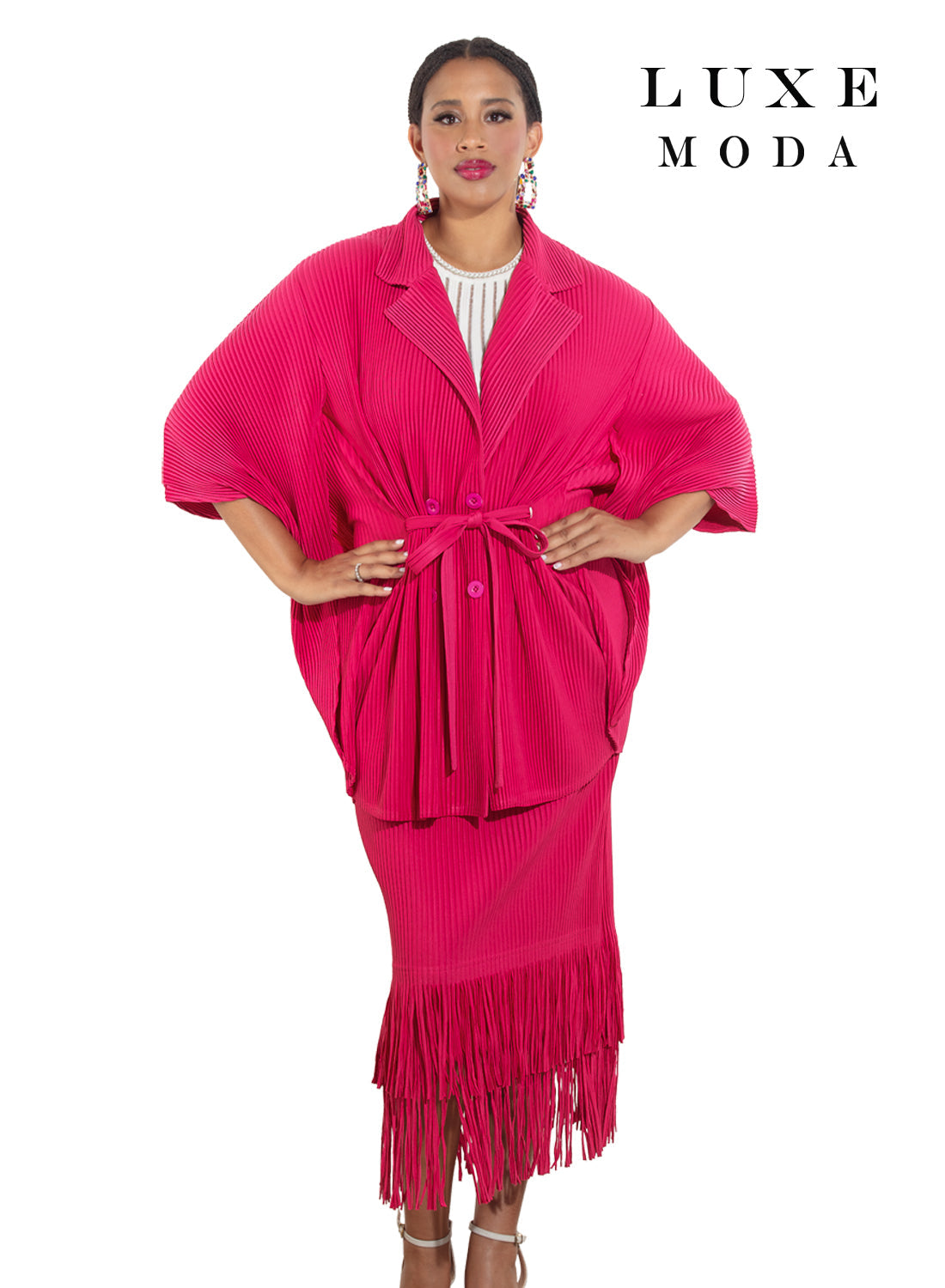 Luxe Moda,  - Style LM-482 - 2pc. Jacket & Skirt Set
