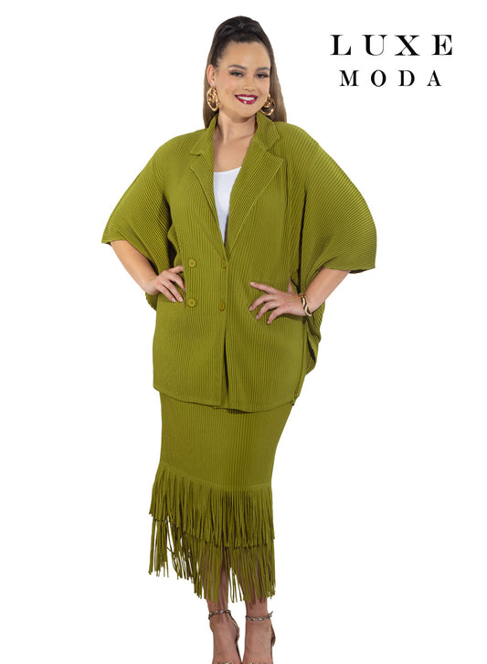 Luxe Moda,  - Style LM-482 - 2pc. Jacket & Skirt Set