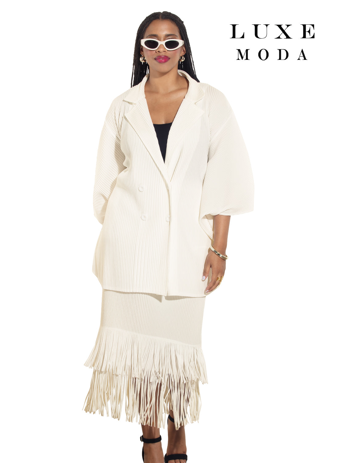 Luxe Moda,  - Style LM-482 - 2pc. Jacket & Skirt Set