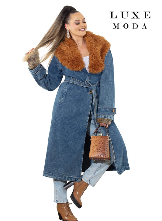 Luxe Moda,  - Style LM-488 - Coat/Duster